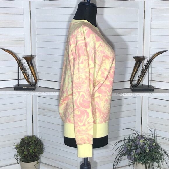 BP Nordstrom Tie Dye Sweatshirt Pullover Pink and Yellow XS - Picture 4 of 11